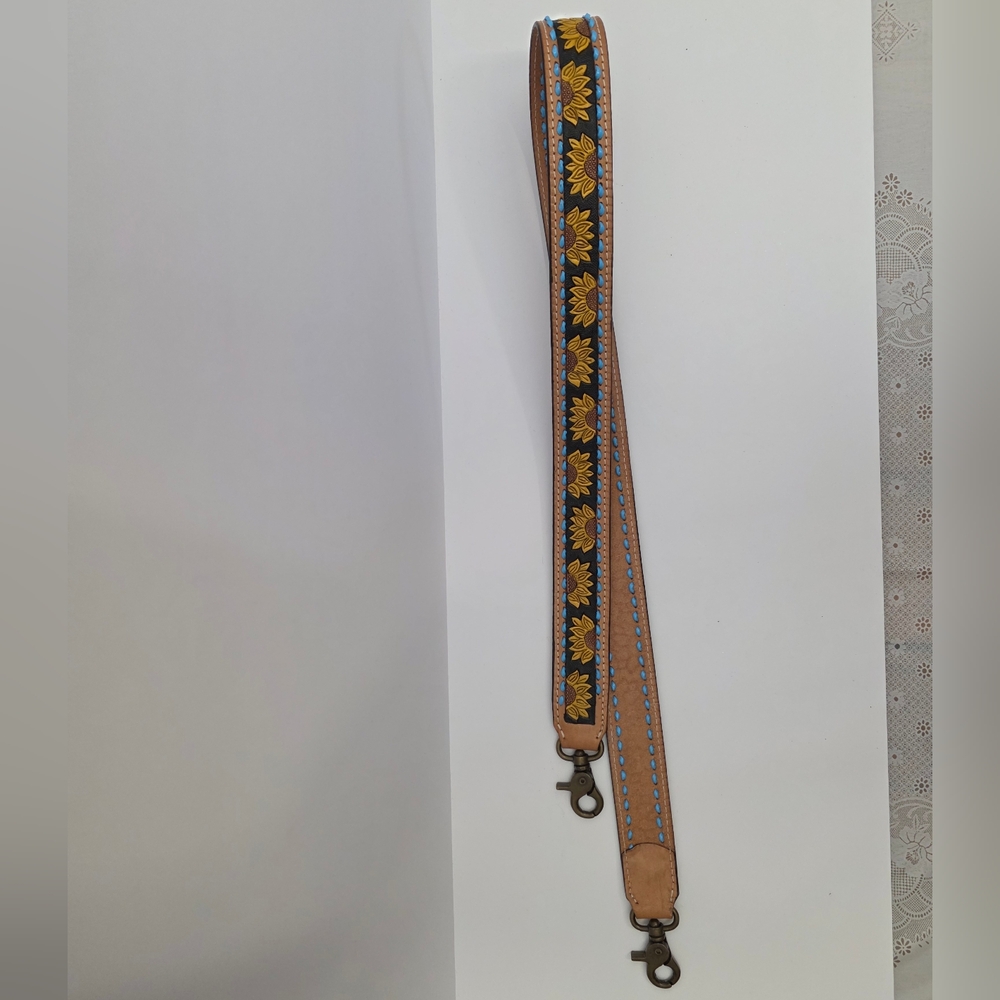 American Darling Leather Strap with Blue Accents